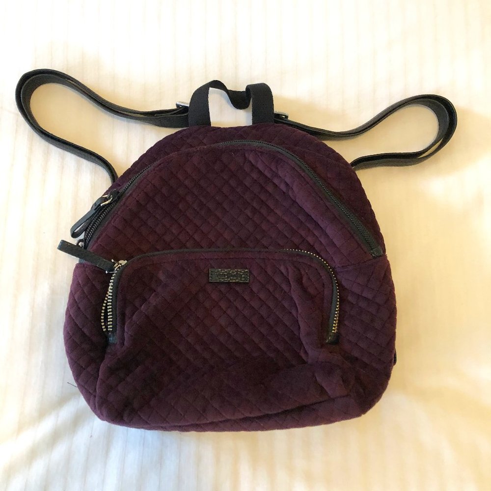 Vera Bradley Blackberry Wine Mini Backpack